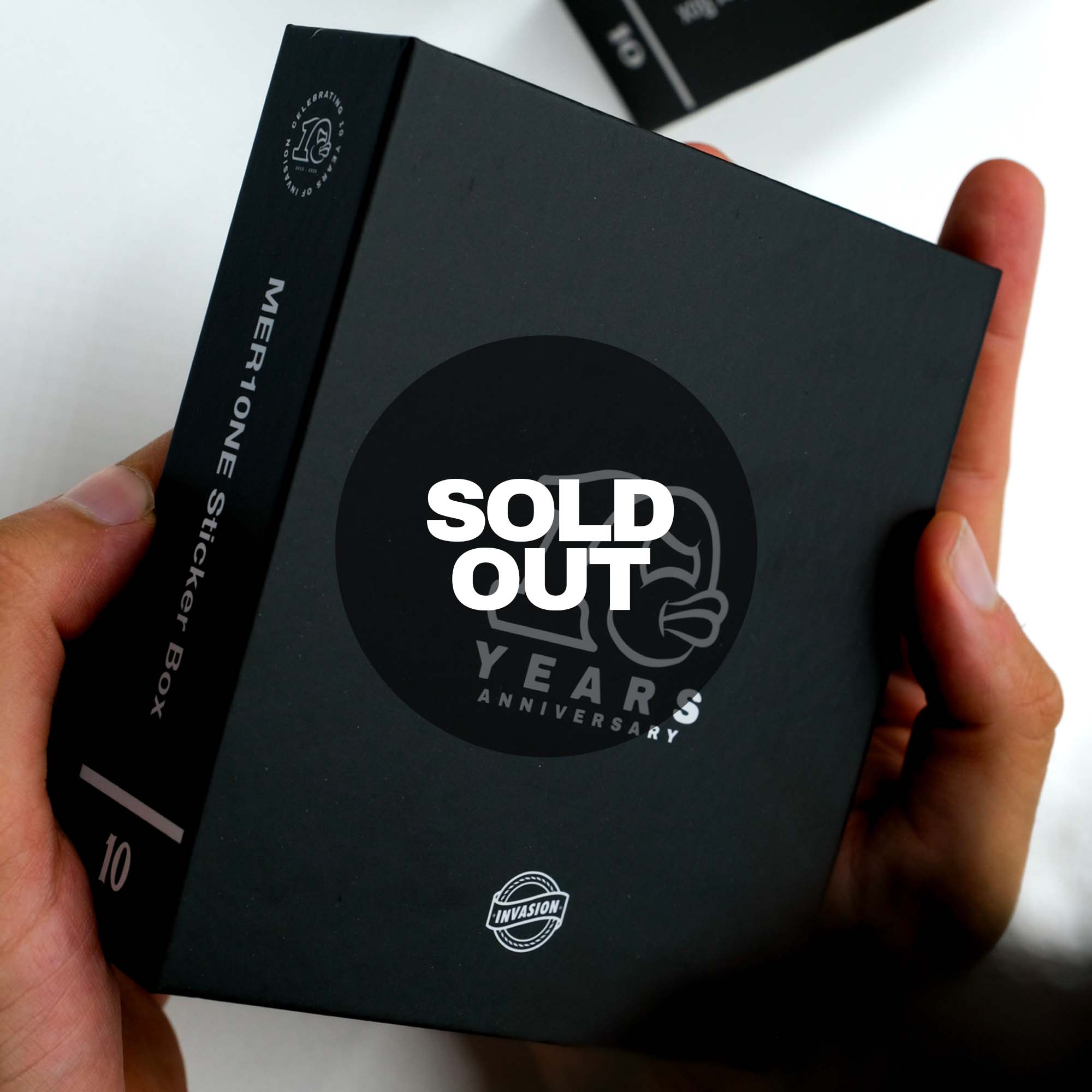 10 YEARS ANNIVERSARY STICKER BOX